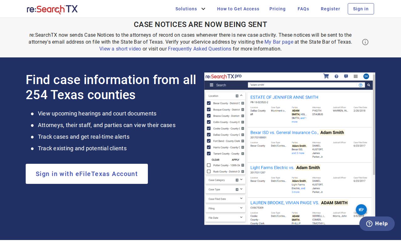 re SearchTX route for Blanco County criminal court records